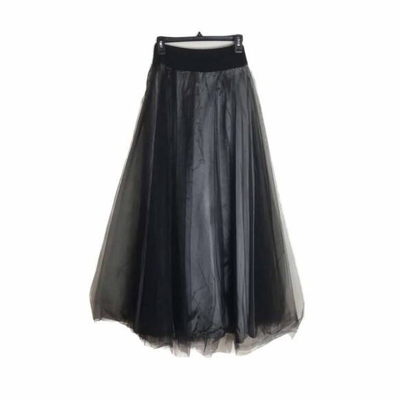 Rimini ladies black lace tutu one of a kind tulle dark skirt size 2 - Picture 1 of 12